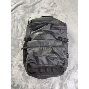 Superdry Tarp Backpack Mens Black Coated Matte Tactical Commuter Bag Laptop